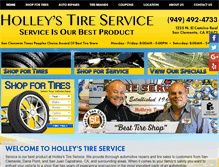 Tablet Screenshot of holleystireservice.com